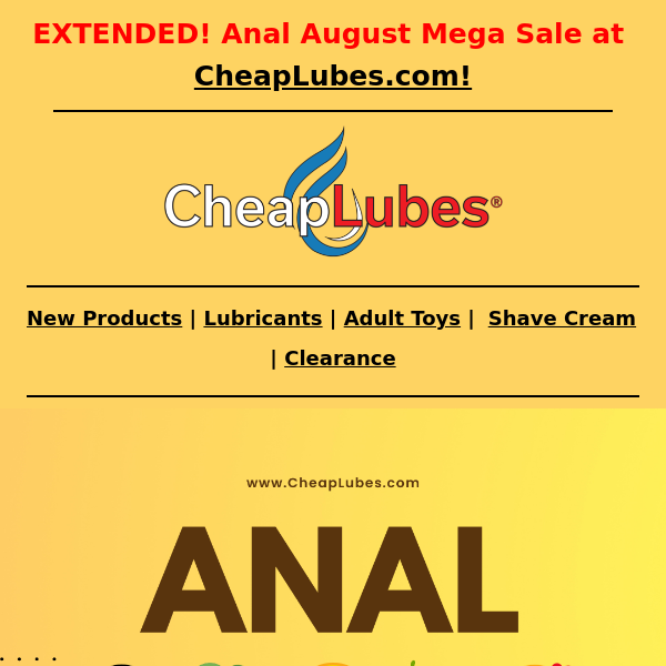 Extended 🍑 Anal August Sale - Unlock Pleasure with Discounts