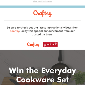 Enter the Everyday Cookware Set Sweepstakes!