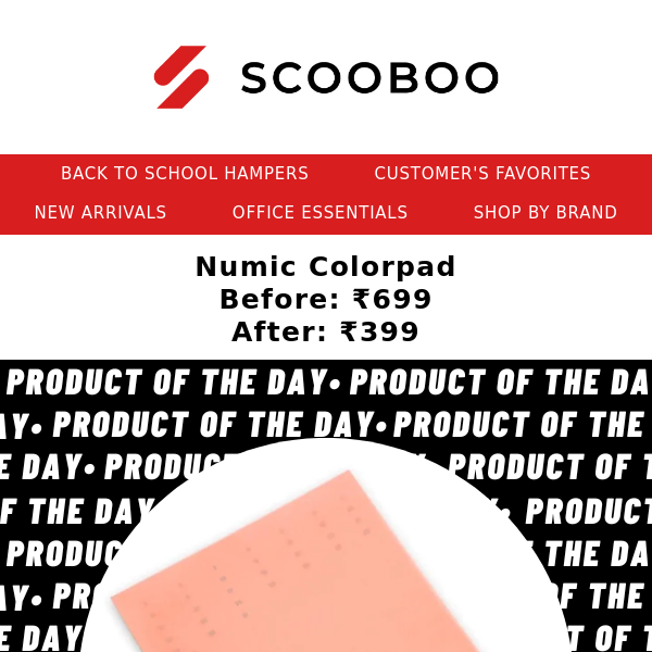 Featured product of the day- Numic Colorpad