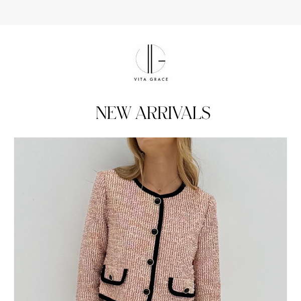 NEW IN - This seasons must have little tweed jacket