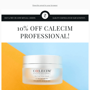 10% off Calecim Professional Skincare 😍