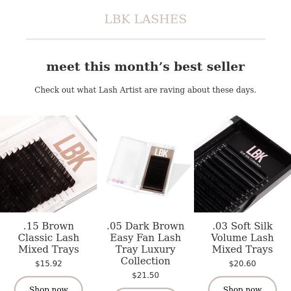 our best sellers this month + restocked items!