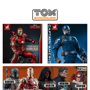 🔥New Releases - Hot Toys Exclusive Mark XLVI, Captain America (Stealth Suit) & Stormtrooper