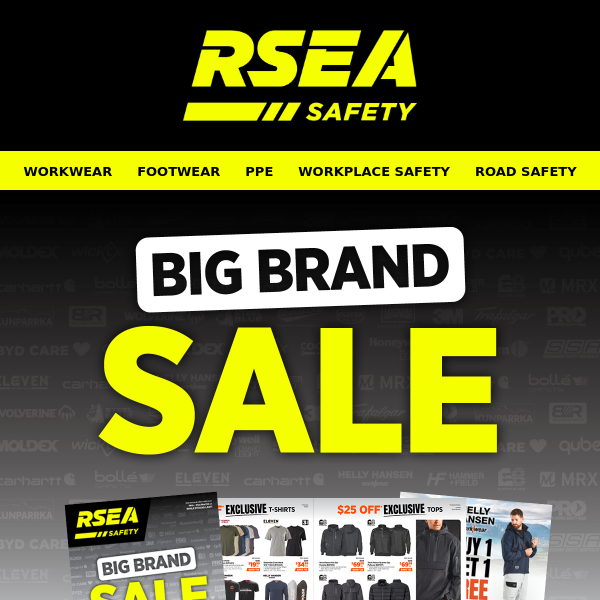 RSEA Safety 'Big Brand' SALE - Ends this Sunday!