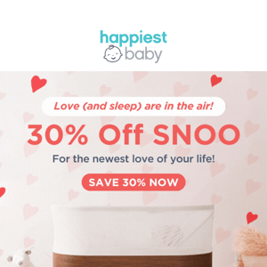 30% off SNOO for you & your little love! 💘