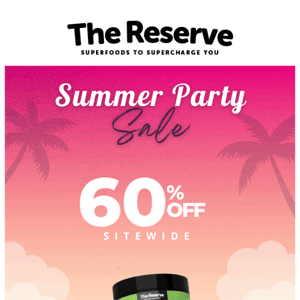 60%OFF ➡️ That's a Summer party!