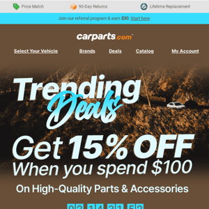 Car Parts, The Weekend Sale is here! 📣 (Coupon Inside)