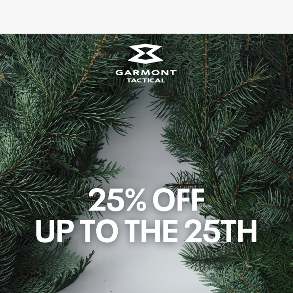 25% off up to the 25th🎅