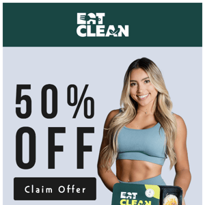 50% off ready-to-eat meals done in 2 min