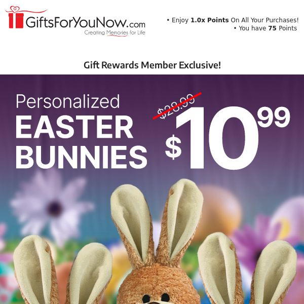 🐰$10.99 Personalized Easter Bunnies!