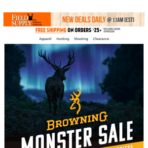 Monster Browning Hunt Gear Sale up to 77% off