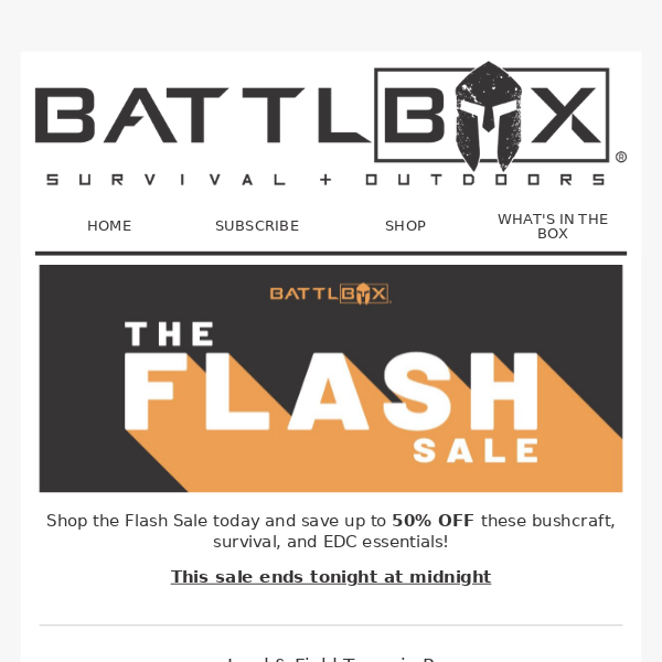 Flash Sale coming in hot 🔥