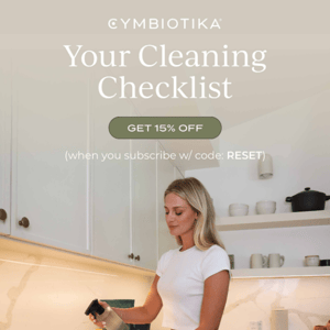 Your Cleaning Checklist 🧺