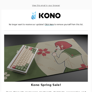 Happy Pi Day! SA Spectra In Stock, Spring Sales start now! - Kono Store
