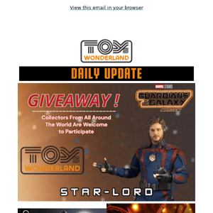 ⭐Win the Hot Toys Star-Lord Collectible of the Year - Enter Today! ⭐