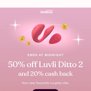 Luvli Ditto 2 is 50% off 🩷