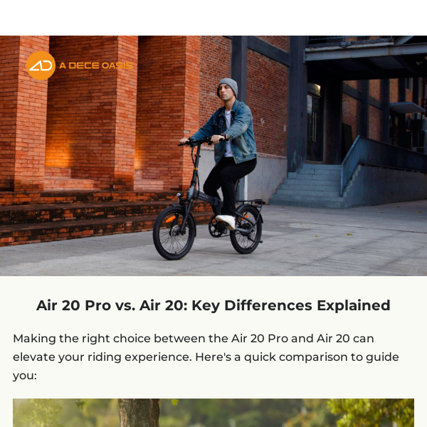 Discover the Differences: Air 20 Pro vs. Air 20 🚲✨