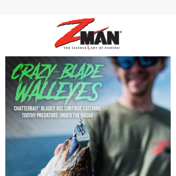 Unleash the Power of Z-Man Walleye ChatterBaits & New Releases!