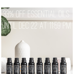 33% off Só Essential - 100% Pure Essential Oils