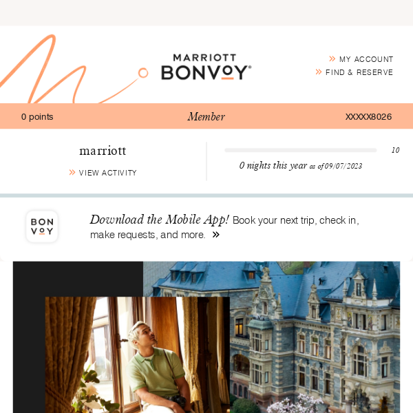 Marriott's Marriott Bonvoy Account Update: Earn 1,500 Points On Each Stay