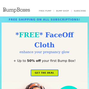 You earned a FREE FaceOff Cloth + up to 50% off