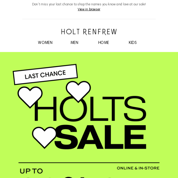 Holts ❤ Sale | Last Chance