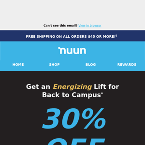 Nuun Life, don't miss it! 30% OFF