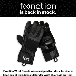 F(x)nction Wrist Guards are back in stock! 🧤