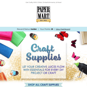 Shop Newly Colorful Craft Supplies Today!