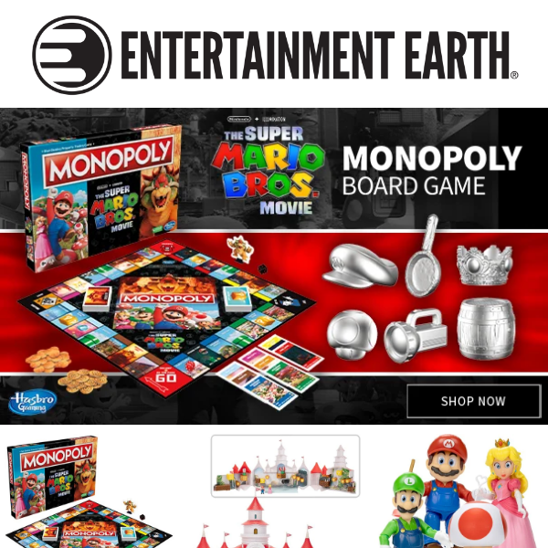 Super Mario Bros. Movie Edition Monopoly Game
