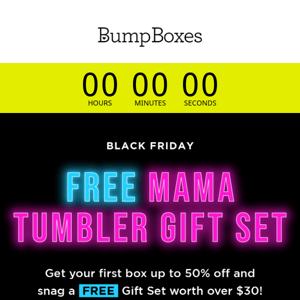 For you: FREE TUMBLER 💝🤰 + 50% off