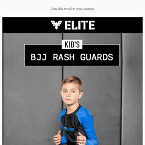 Elite Sports Kids' Standard BJJ Rash Guards