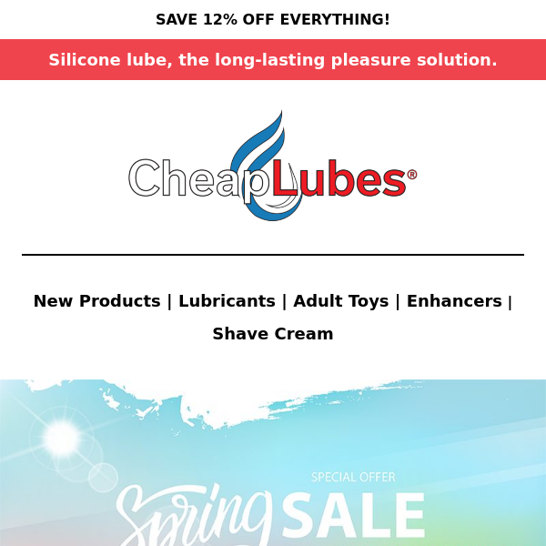 Cheaplubes.com Sale - Hurry 12% Off Everything 💦