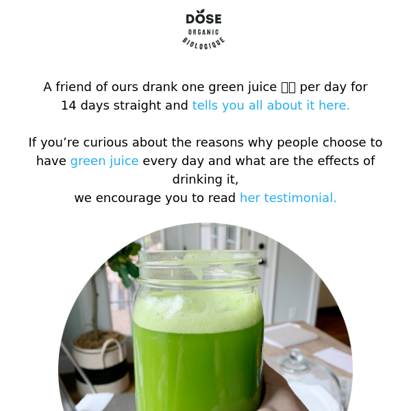 I drank green juice for 14 days, here's what happened...