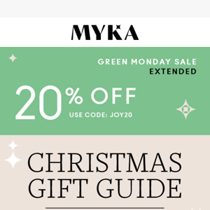 EXTENDED: 20% Off Gifts