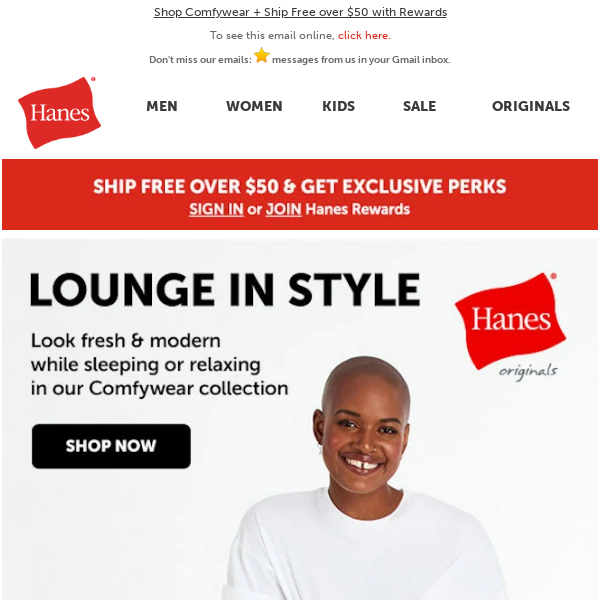 Hey Ladies, Let's Lounge 🛋️ - Hanes