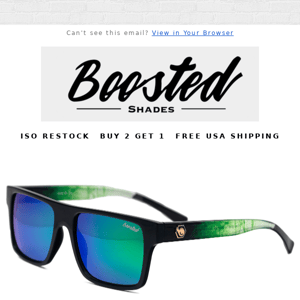 Get Free Sunglasses - ISO is Back!