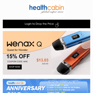 🥰Geekvape Wenax Q ONLY $13.3