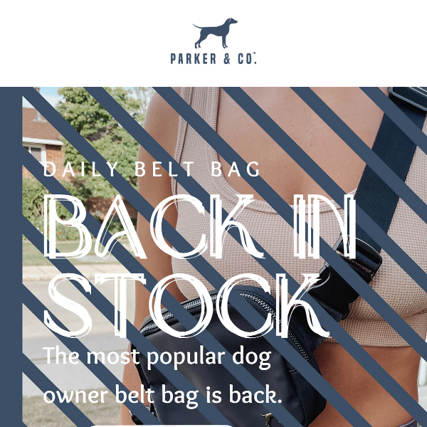 DAILY BELT BAGS ARE BACK!!! Get yours before it's gone again!