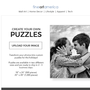 Turn Your Photos into Jigsaw Puzzles for the Holidays!