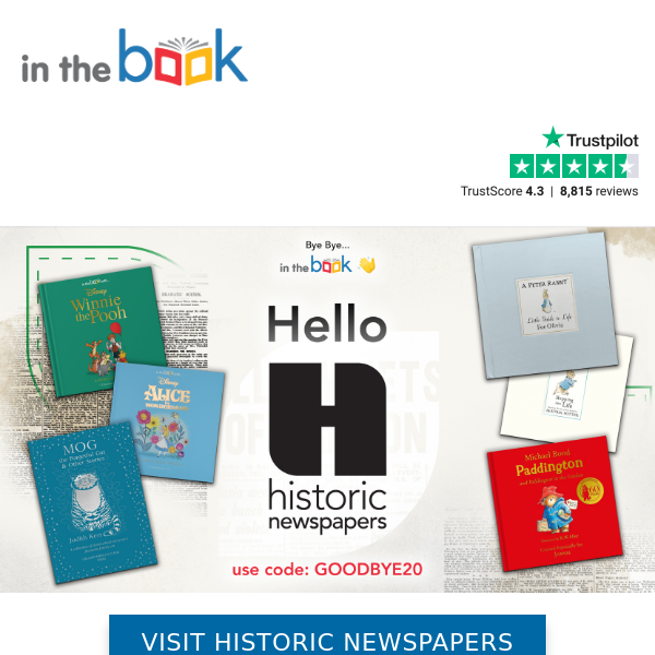 Goodbye In The Book... Hello Historic Newspapers | 20% OFF Sitewide