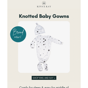 NEW Knotted Baby Gowns