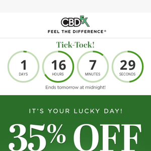 Don't miss 35% OFF weekend savings!