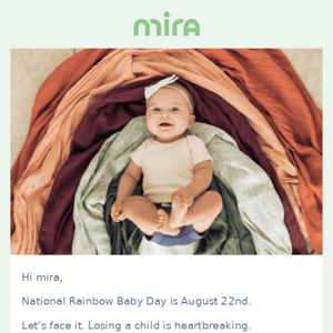 Mira Talks 💚A Pot of Gold on Rainbow Baby Day