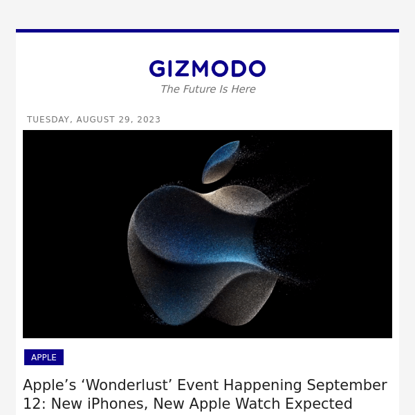 Apple’s ‘Wonderlust’ Event Happening September 12: New iPhones, New Apple Watch Expected