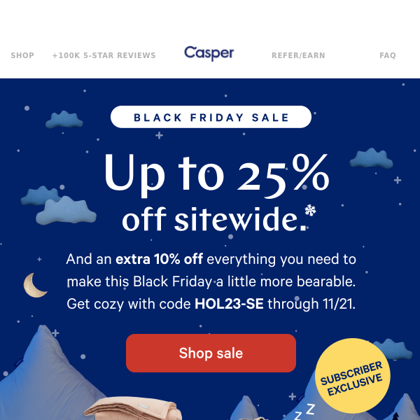 Casper deals black friday