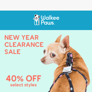 We’re cleaning out the doghouse: New Year Clearance Sale!