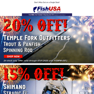 The First Day of the 4th Of July Savings is Coming to an End!