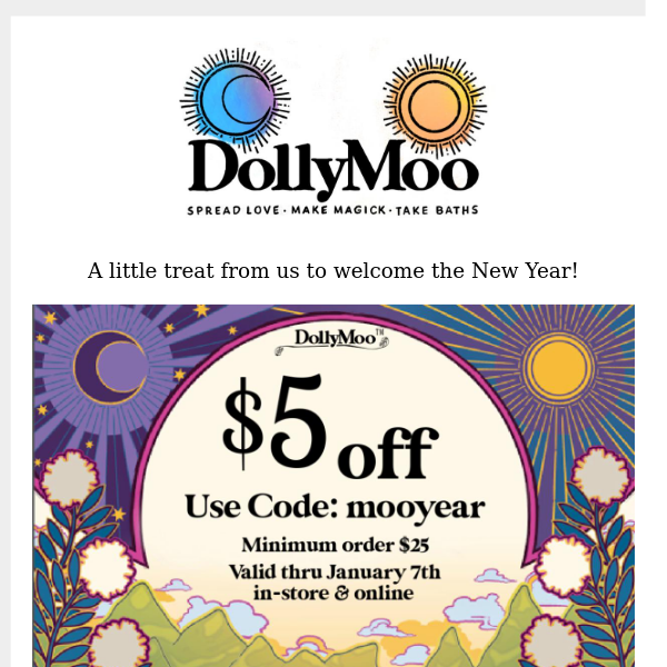 Happy Moo Year 🎉 $5 Off 