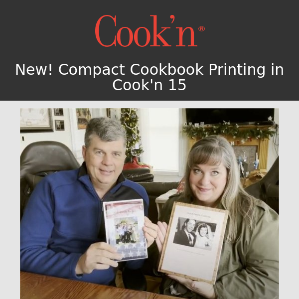 🍓 Exciting News! Introducing Compact Cookbook Printing in Cook'n 15